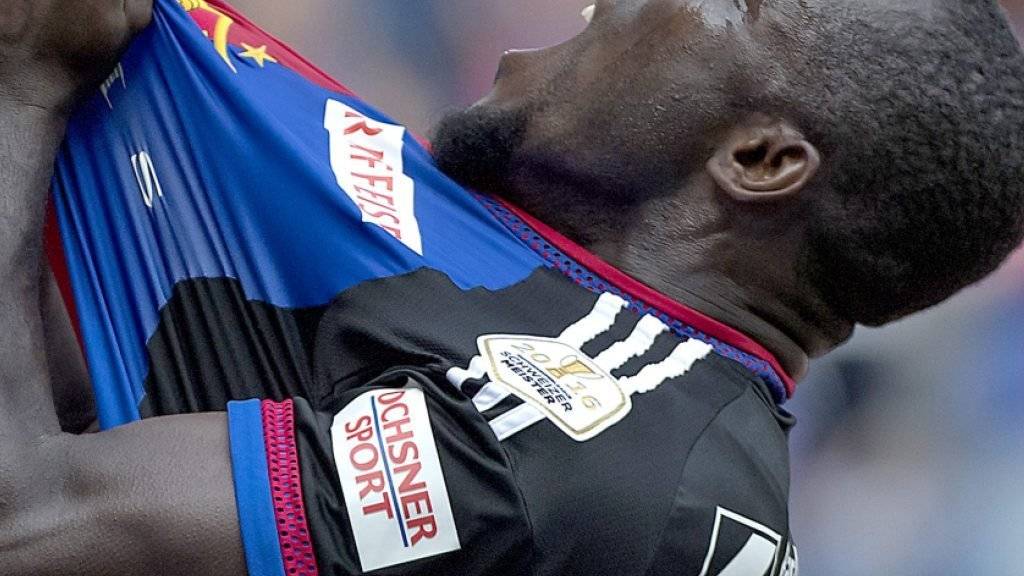 Seydou Doumbia schoss in seinem ersten Spiel für den FC Basel gleich den ersten Treffer