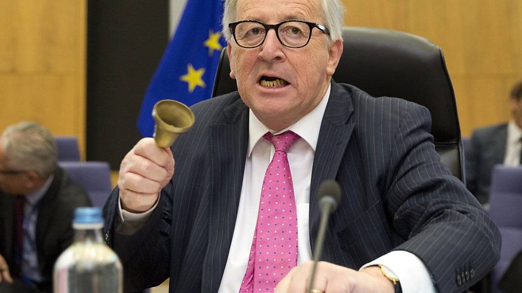 EU-Kommissionpräsident Jean-Claude Juncker bei der Sitzung des EU-Parlaments.