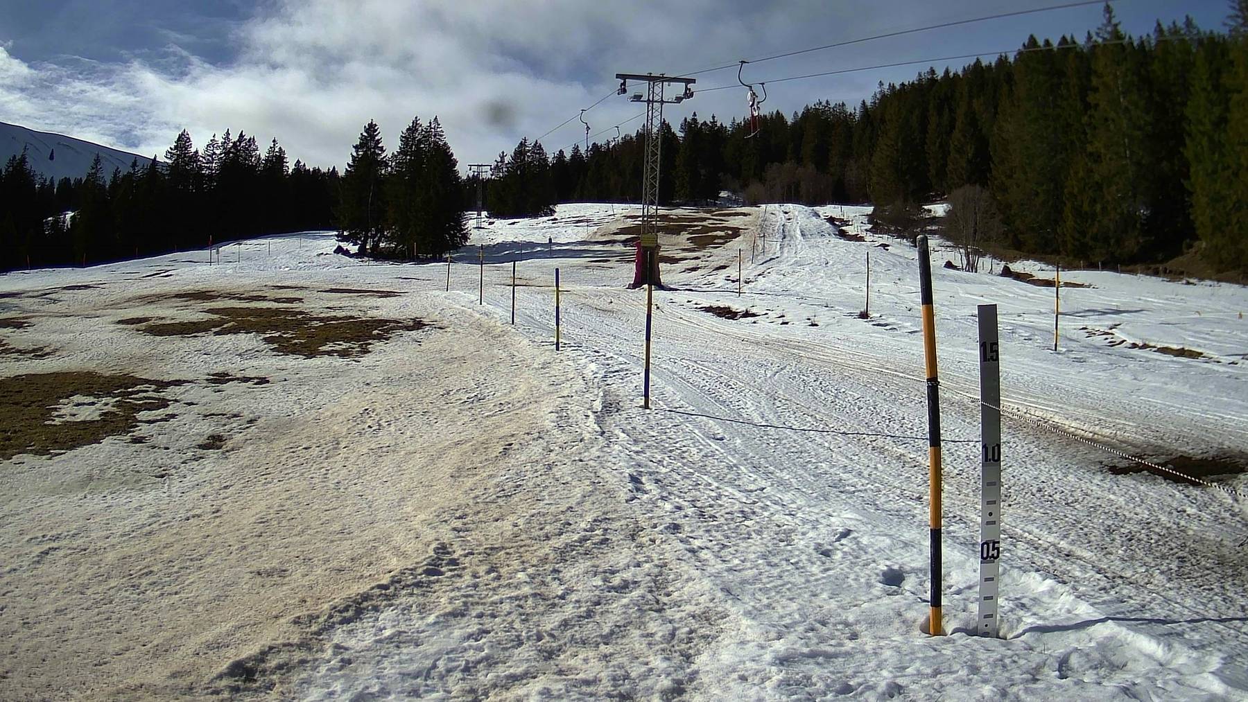 Im Skigebiet Gantrisch Gurnigel ist momentan nur das Kinderland geöffnet.