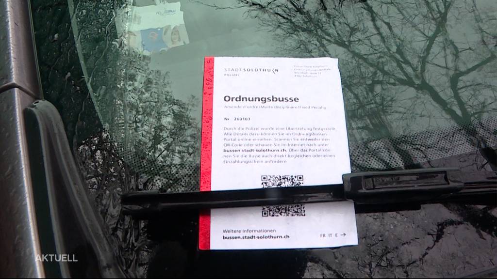 Kritik für die QR-Bussen der Stadtpolizei Solothurn