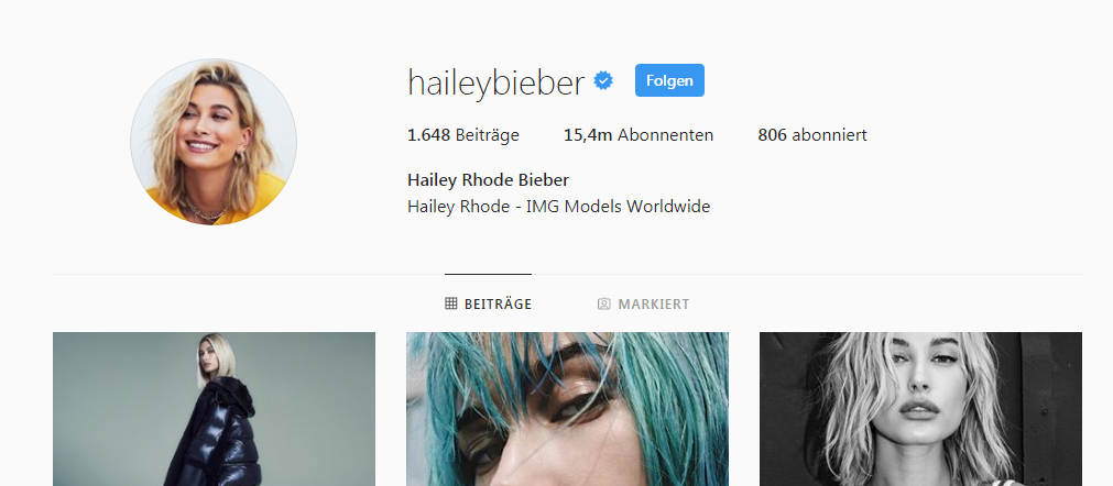 Screenshot Instagram/ Hailey Bieber