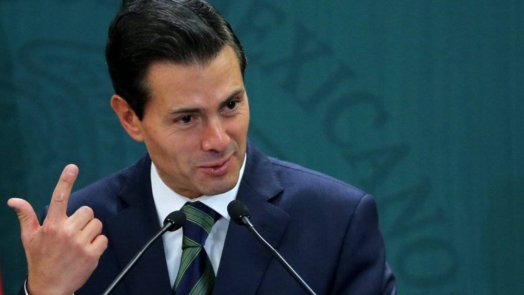 Hat genug: Mexikos Präsident Enrique Peña Nieto sagt das geplante Treffen mit dem US-Präsidenten Donald Trump ab. (Archiv)