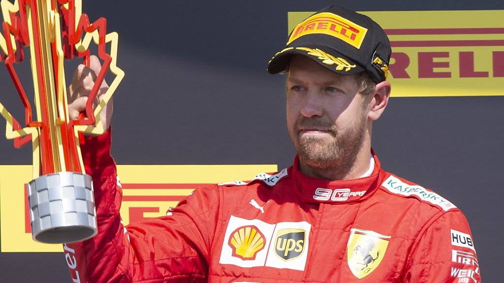 Sebastian Vettels säuerliche Miene auf dem Podest in Montreal