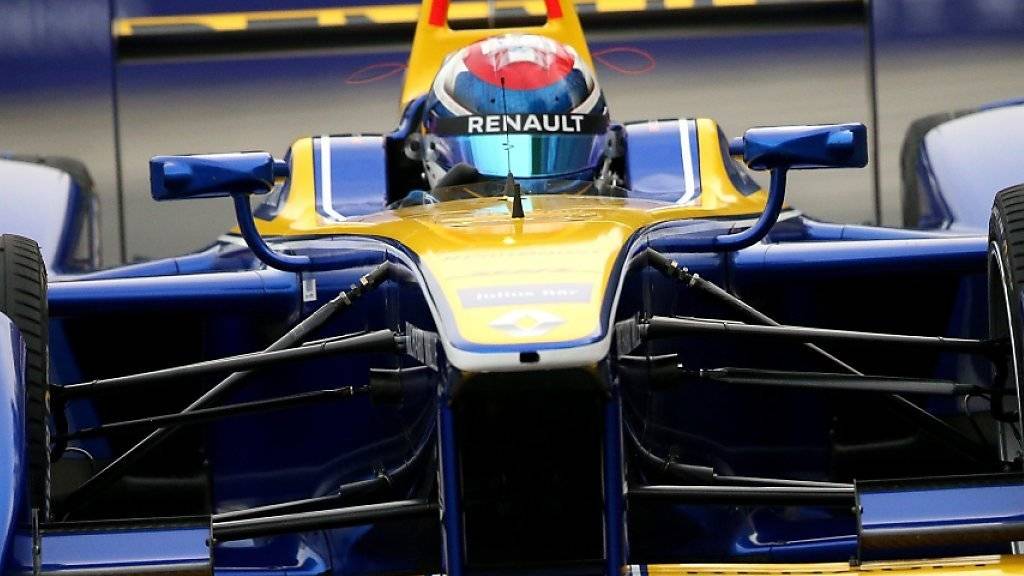 Sebastien Buemi unterwegs in seinem Formel-E-Renault