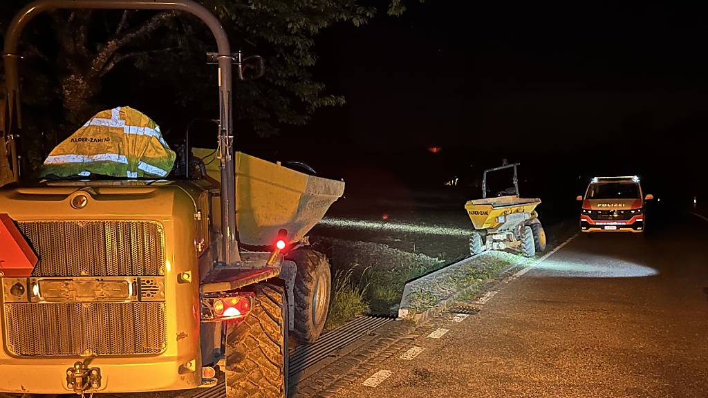Die Stadtpolizei Winterthur erwischte am Freitagabend drei Jugendliche, die mit zwei geklauten Baufahrzeugen unterwegs waren.