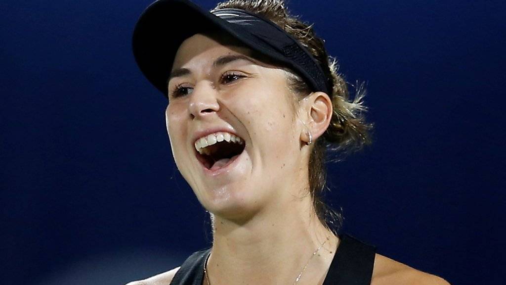 In Dubai weiterhin auf der Überholspur: Belinda Bencic steht nach dem dritten Sieg gegen eine Top-Ten-Spielerin im Final