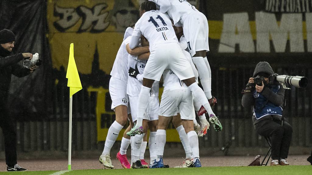 Die Zürcher Spieler hatten gegen die Young Boys dreimal Grund zum Jubeln