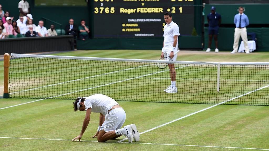 Roger Federer musste sich vor einem Jahr geschlagen geben. EPA/ANDY RAIN