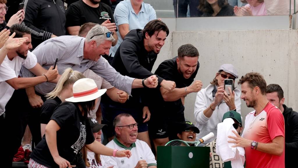 Obwohl er in drei Sätzen unterging - Stan Wawrinka wurde in Roland-Garros von den Fans grossartig unterstützt