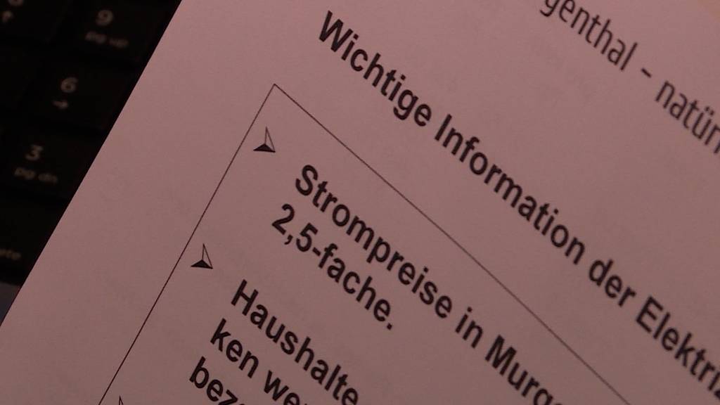 Preisschock im Murgenthal: Strom mehr als doppelt so teuer