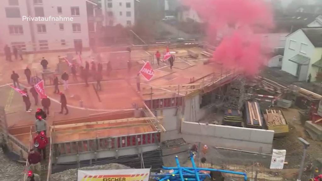 Baustellen-Besetzung: Aargauer Grossräte kritisieren Störaktion von UNIA