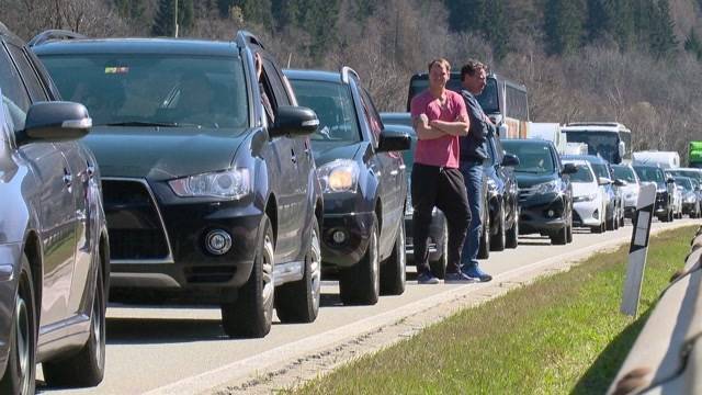 Rekordstau nach Oster-Wochenende im Tessin