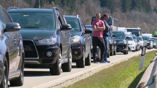 Rekordstau nach Oster-Wochenende im Tessin