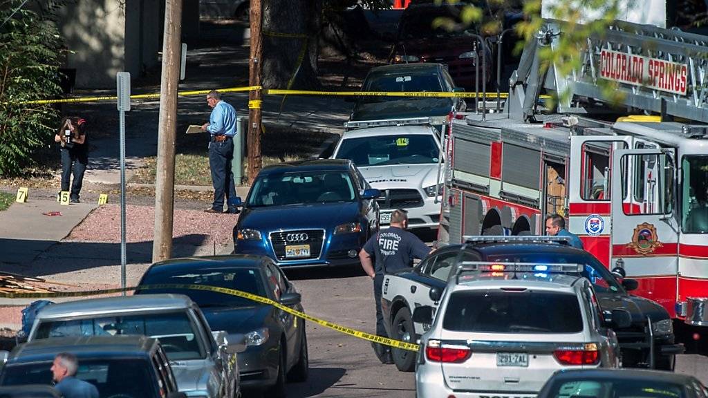 Spurensicherung nach der Schiesserei: In Colorado Springs sterben vier Menschen.
