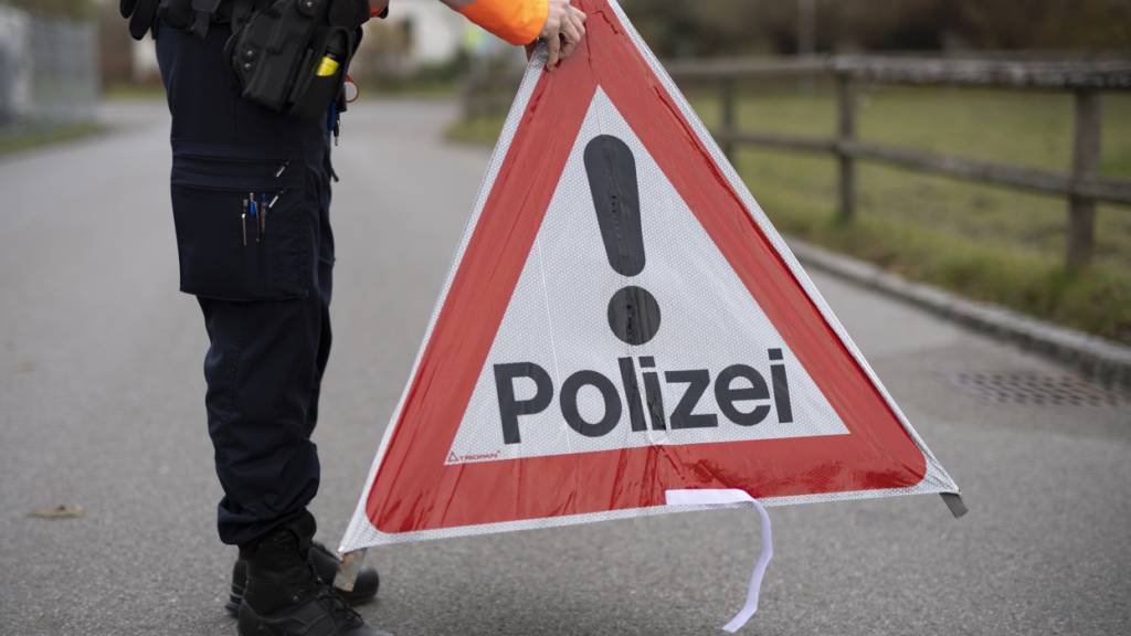Solche Dreiecke dürfte die St. Galler Kantonspolizei am Freitagabend auch in Goldach aufgestellt haben. (Archivbild)