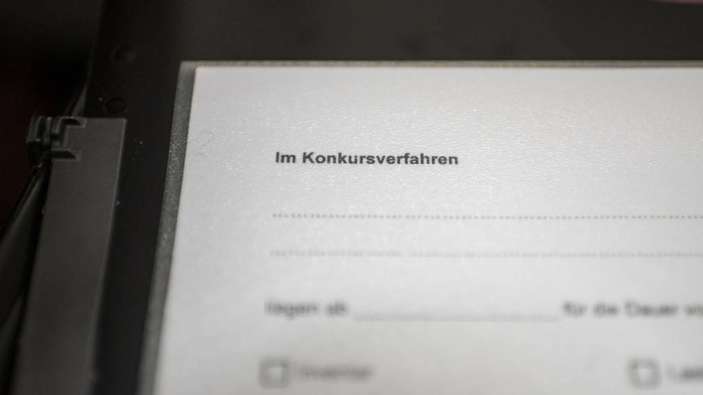 Die Zahl der Konkurseröffnungen erreichte im Kanton St. Gallen einen Rekordstand. (KEYSTONE/Christian Beutler)