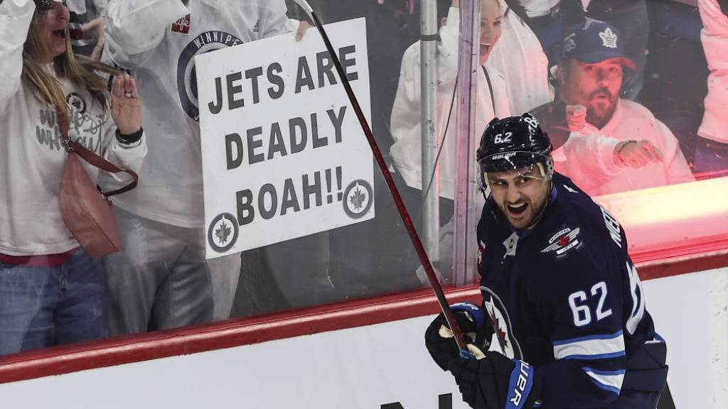 Eine Erlösung: Nino Niederreiter trifft im fünften Playoff-Spiel zum ersten Mal für die Winnipeg Jets