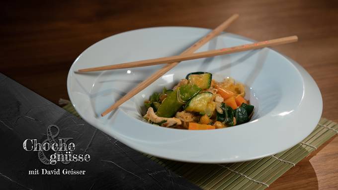 Kichererbsen Curry mit Pouletgeschnetzeltem