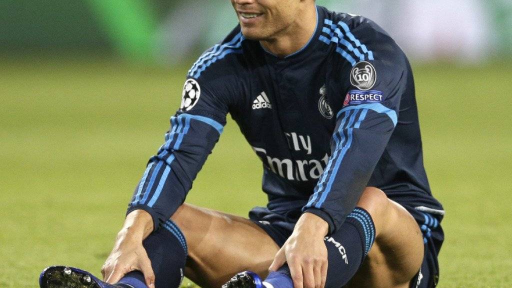 Schlägt sich mit Oberschenkelproblemen herum: Reals Starstürmer Cristiano Ronaldo
