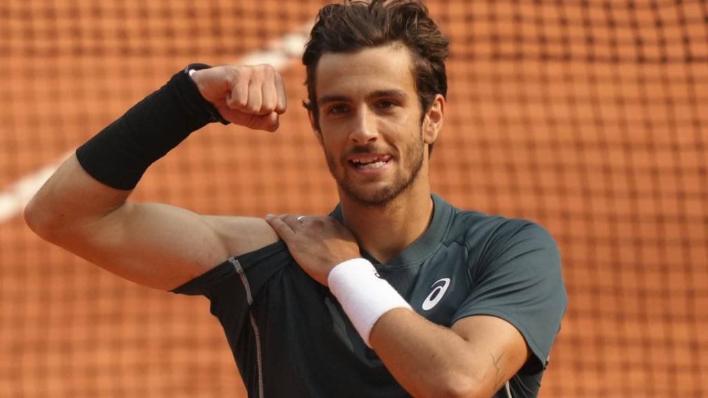 Lässt im Viertelfinal gegen Frances Tiafoe die Muskeln spielen: Lorenzo Musetti