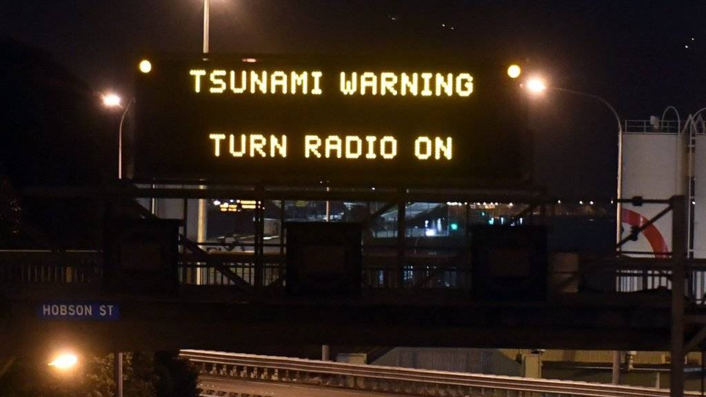 Nach dem Erdbeben im Pazifik am Sonntag gab Neuseeland eine Tsunami-Warnung heraus. (Archivbild)