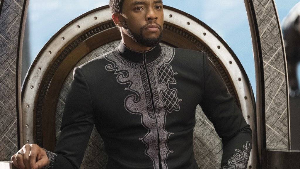 Chadwick Boseman spielt im Film «Black Panther», der am Wochenende vom 16. bis 18. Februar 2018 in Nordamerika am meisten Leute in die Kinos lockte. (Archiv)