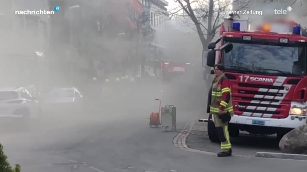 Brand in Tiefgarage in Zug