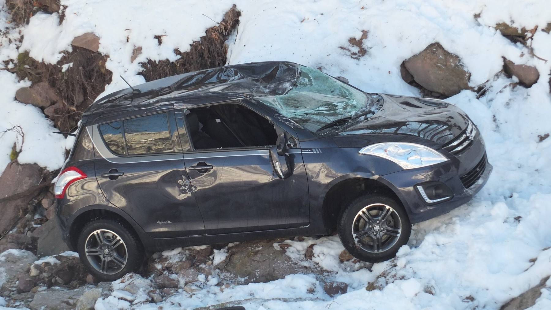 Das Auto des 75-Jährigen erlitt bei dem Unfall einen Totalschaden.