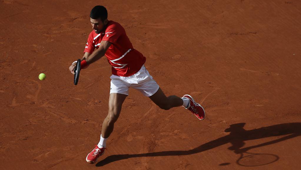 Novak Djokovic drückt gegen Ricardas Berankis aufs Tempo