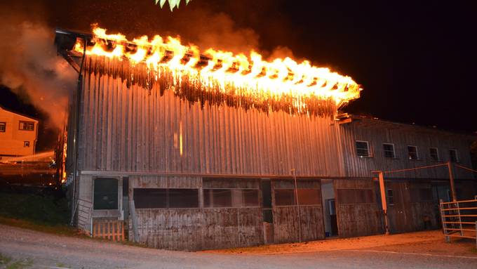 Scheune in Speicher niedergebrannt