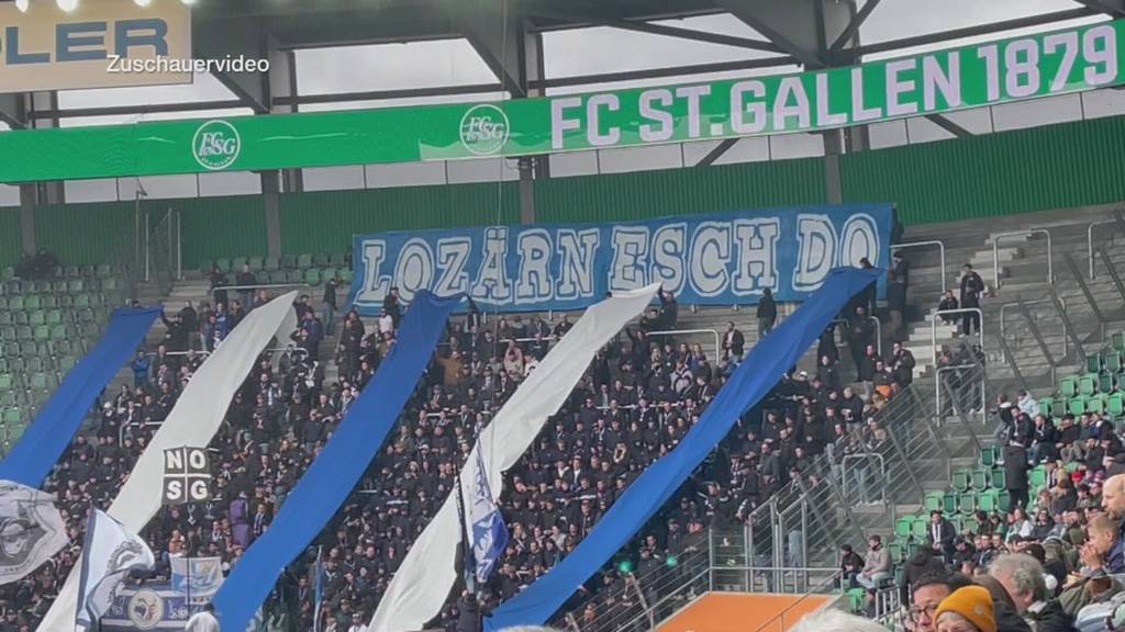 Trotz Verbot: 800 Luzern-Fans im Kybunpark