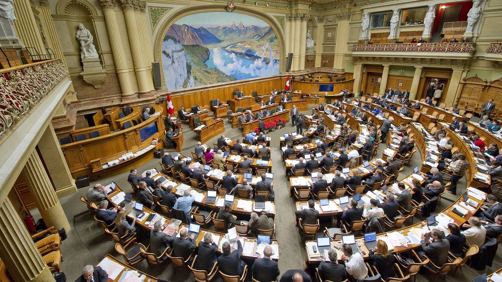 Der Nationalratssaal im Bundeshaus