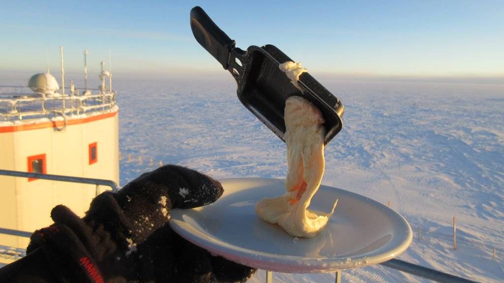 Spaghetti und Raclette bei -60° Celsius