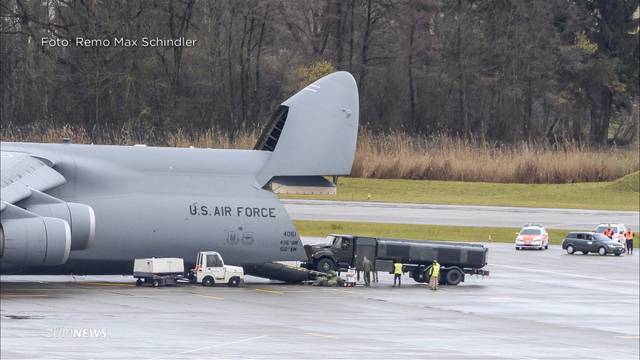 Wegen WEF: US-Materialschlacht am Flughafen Zürich