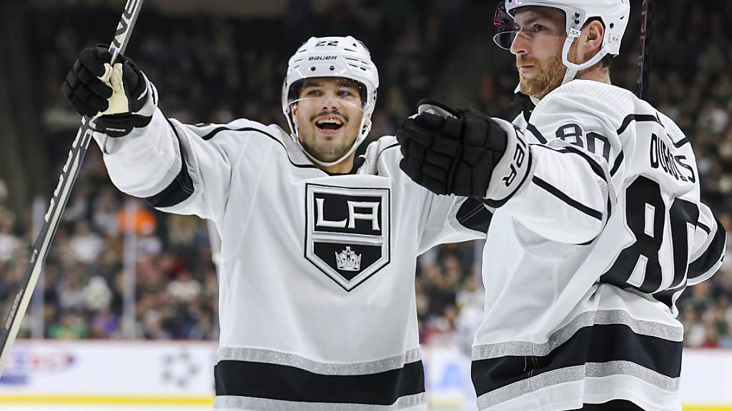 Läuft bei Kevin Fiala und den LA Kings: Der Ostschweizer steuerte beim 7:3-Sieg in Minnesota zwei Assist bei. Fiala kommt nach vier Partien bereits auf sechs Skorerpunkte - ein Treffer gelang aber auch ihm noch nicht