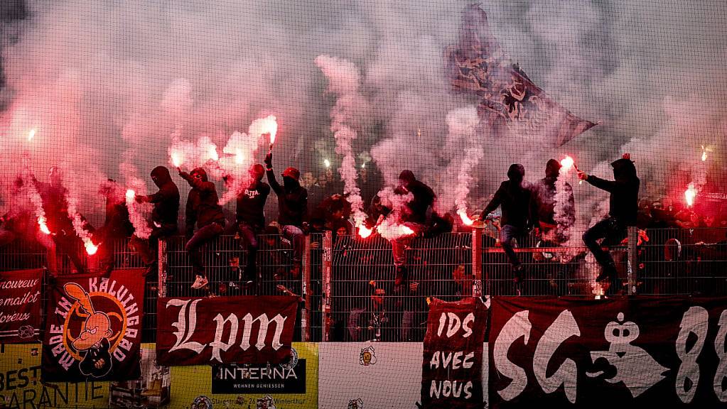 Servette-Fans während dem Cup-Match gegen den FC Winterthur.