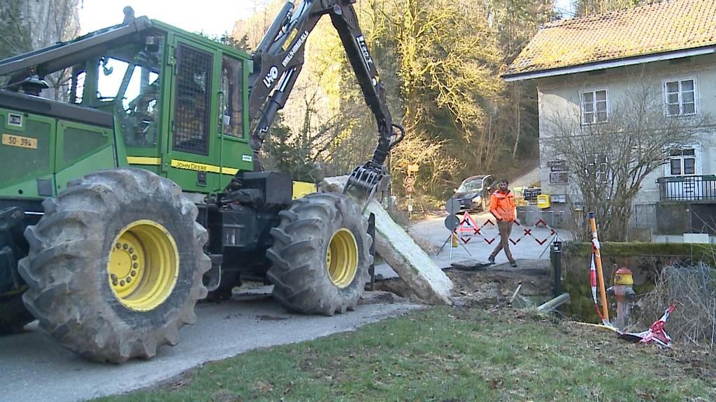 Brücke in Verenaschlucht eingestürzt