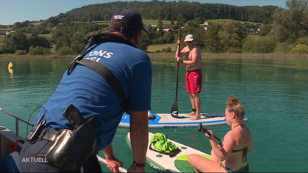 Unterwegs mit der Gewässerpolizei auf dem Hallwilersee