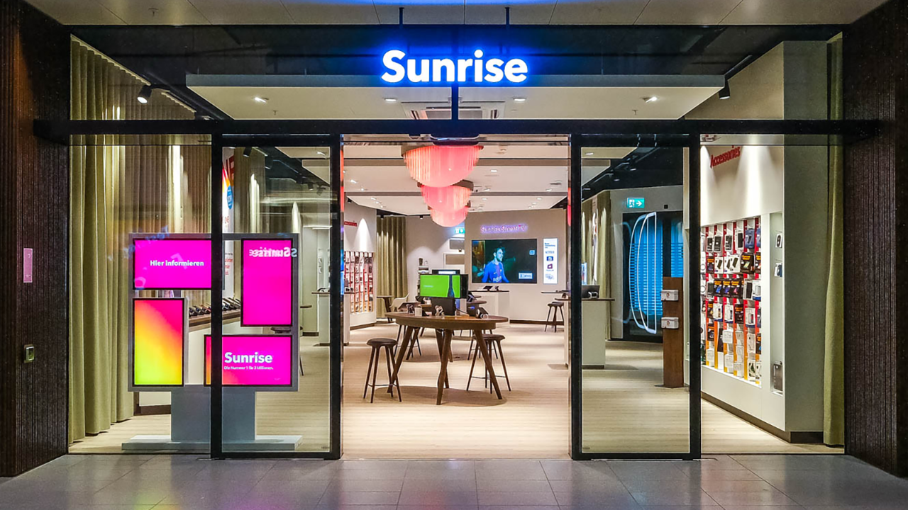 Sunrise erhält den Betrieb aufrecht, 25 Läden sind nach wie vor geöffnet.