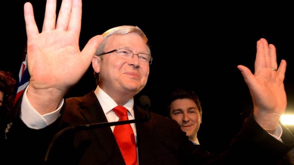 Wirft seinen Hut in den Ring: Australiens ehemaliger Premier Kevin Rudd will für das Amt des UNO-Generalsekretärs kandidieren. (Archivbild)