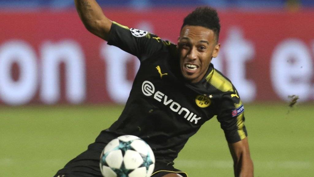 Dürfte im Champions-League-Spiel gegen Tottenham wieder dabei sein: Dortmunds Topskorer Pierre-Emerick Aubameyang