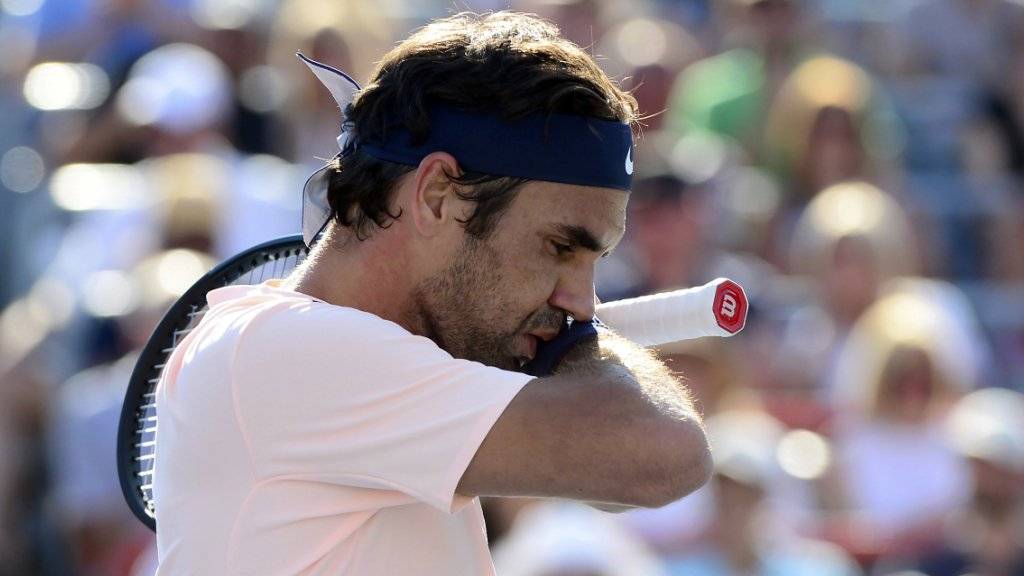 Nachdenklicher Federer: Im Final des Turniers in Montreal war er gegen Alexander Zverev chancenlos