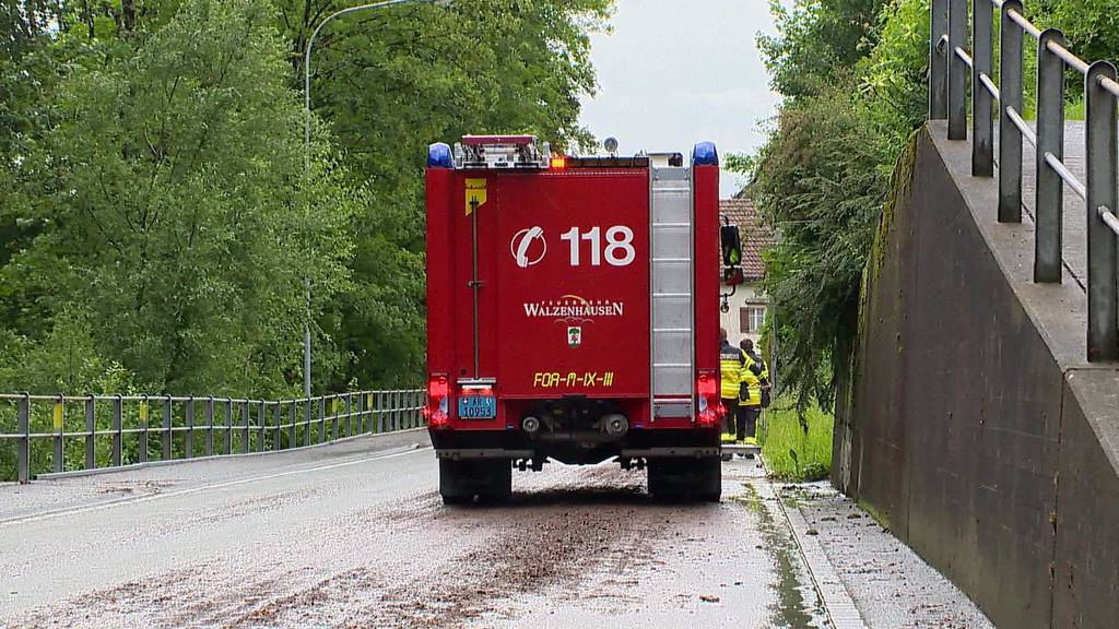 Kurznews: Unwetter, Selbstunfall, Gold im Zug vergessen