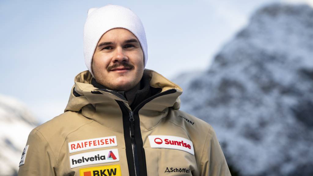 Tobias Baur freut sich über den dritten Weltcup-Podestplatz seiner Karriere (Archivaufnahme)