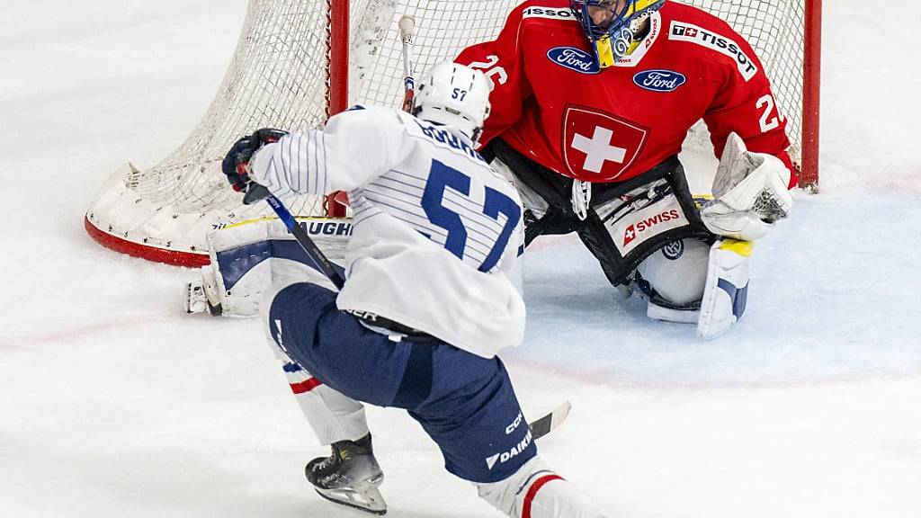 Muss das Nati-Camp verlassen: Sandro Aeschlimann, Goalie in Diensten des HC Davos