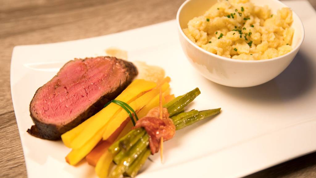 Rindsfilet an Kaffee-Schokoladen-Sauce