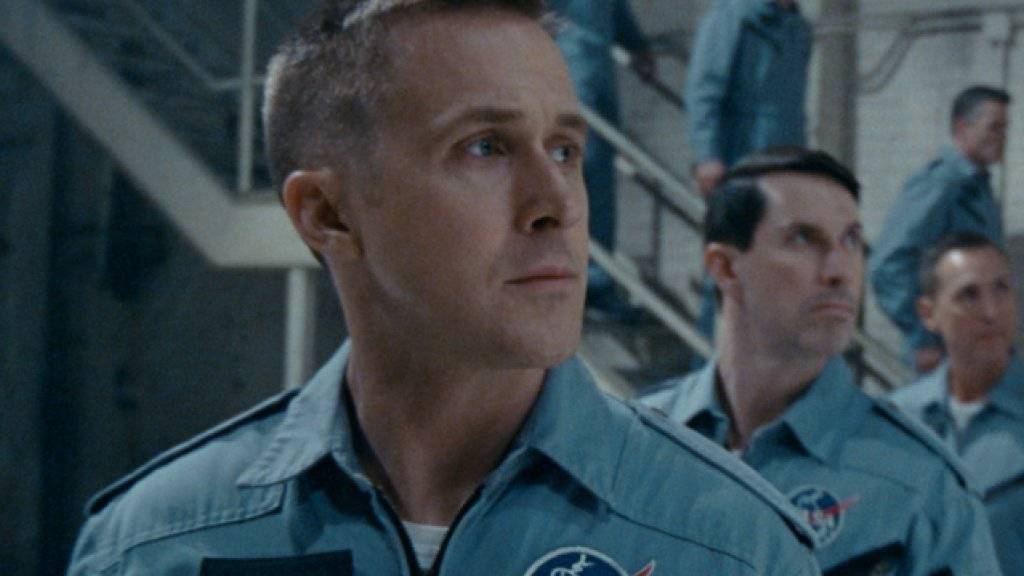 Ryan Gosling als Astronaut Neil Armstrong in Damien Chazelles Film «First Man», der am 29. August das Filmfestival Venedig eröffnet. (Pressebild)