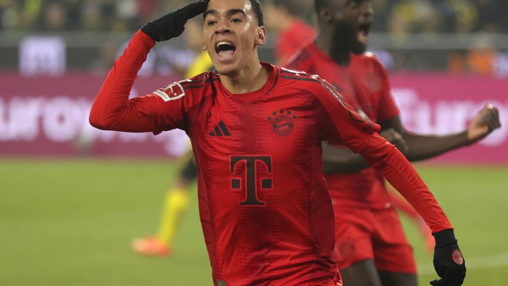 Zauberfuss Jamal Musiala sichert Bayern München in Dortmund einen Punkt - erneut ist er mit einem Kopfball erfolgreich