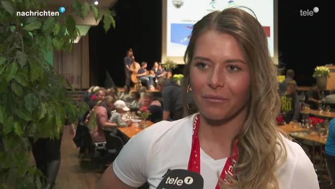 Empfang Corinne Suter in Schwyz