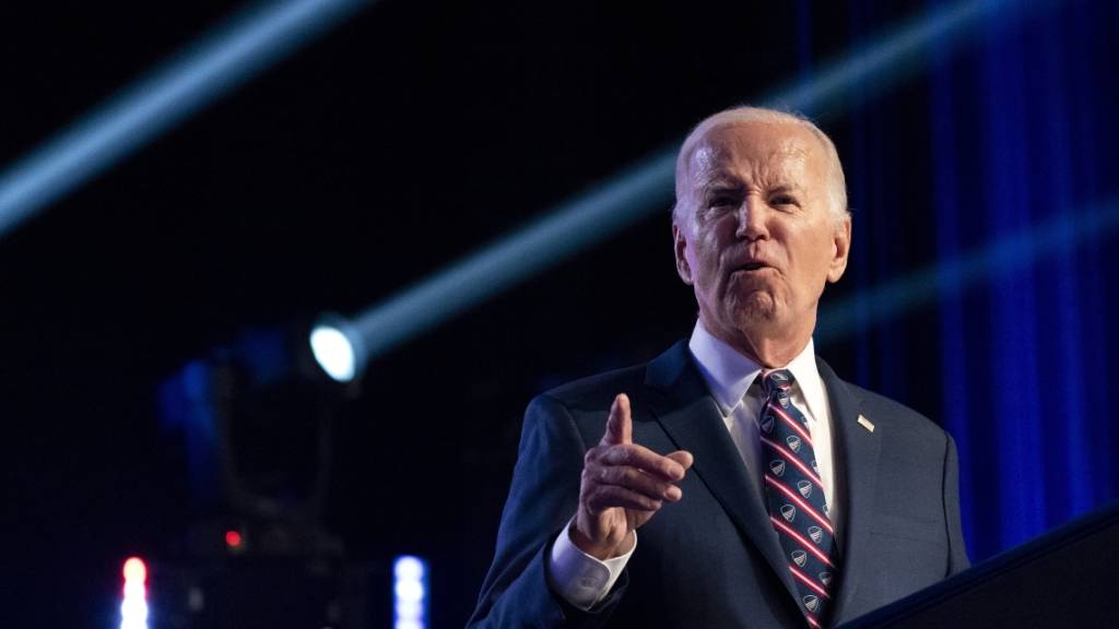 US-Präsident Joe Biden hat vor einer erneuten Präsidentschaft des Republikaners Donald Trump gewarnt. Foto: Stephanie Scarbrough/AP/dpa